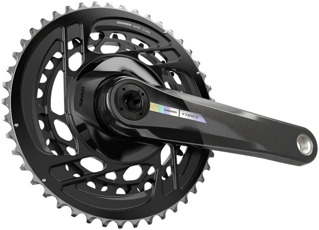 SRAM Force Crankset - 2x 12-Speed, Direct Mount, DUB Spindle Interface, Iridescent Gray, D2 - Image 3