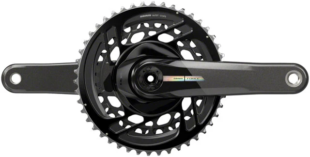 SRAM Force Crankset - 2x 12-Speed, Direct Mount, DUB Spindle Interface, Iridescent Gray, D2 - Image 4