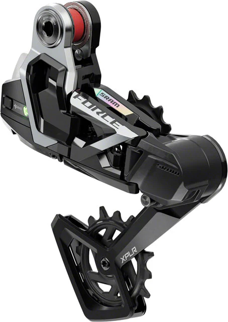 SRAM Force XPLR AXS Rear Derailleur - For Force XPLR 1x, 13-Speed, 46t Max, UDH Hangerless, (Battery Not Included), Black/Silver, E1