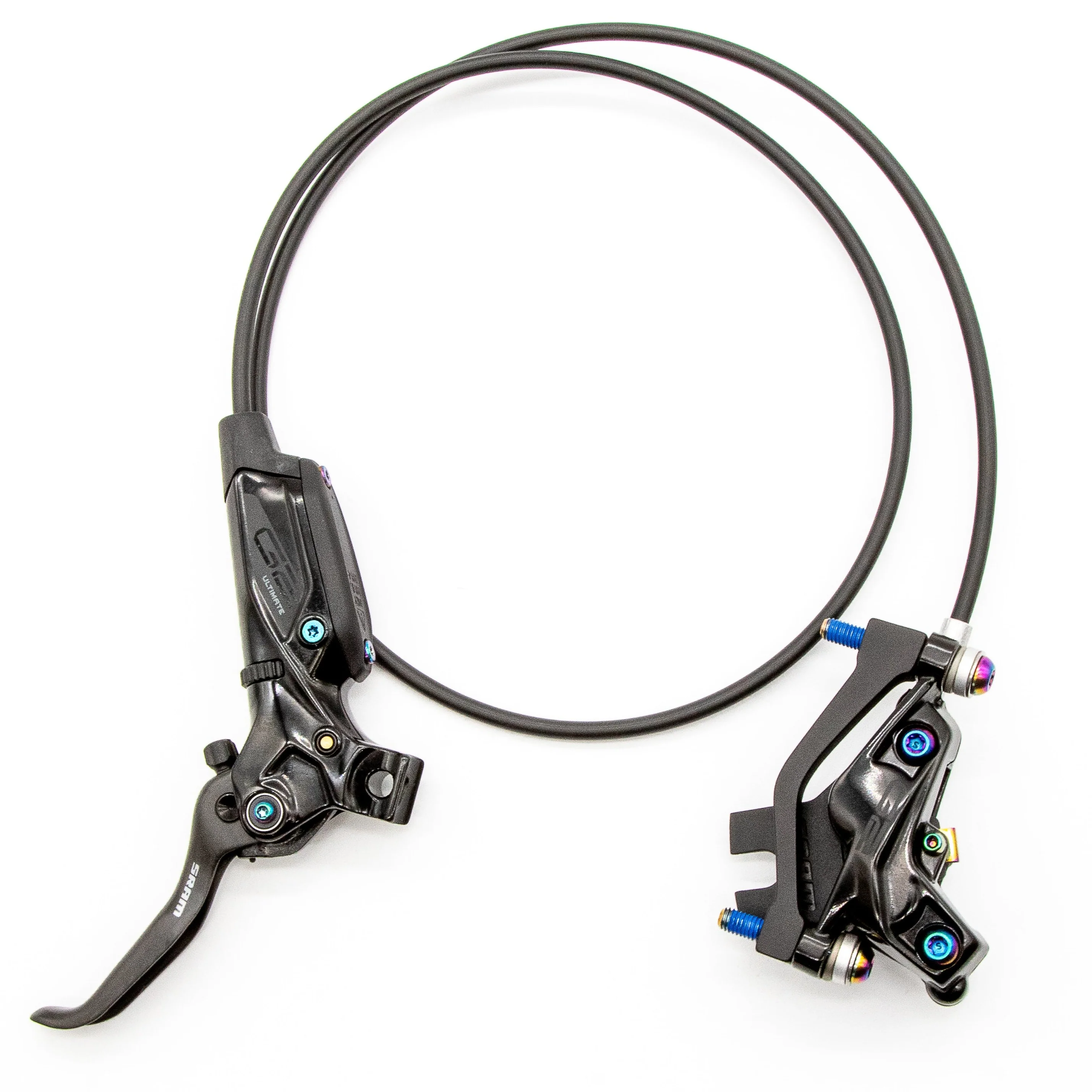 SRAM G2 Ultimate Disc Brake Set Hydraulic (BLACK/RAINBOW) - Image 3