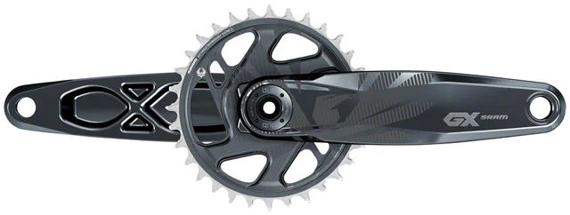 SRAM GX Eagle Fat Bike Crankset - 12-Speed, 30t, Direct Mount, DUB Spindle Interface, For 190mm Rear Spacing, Lunar