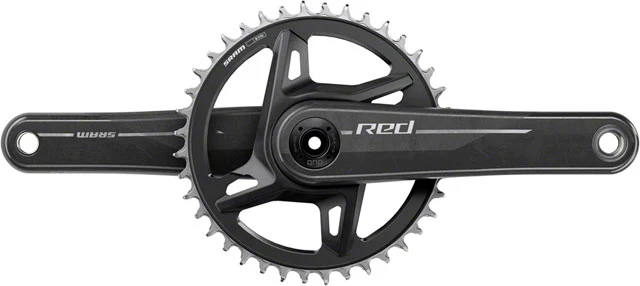 SRAM RED 1x XPLR Wide Crankset - 13-Speed, 8-Bolt Direct Mount, DUB Spindle, Natural Carbon, E1