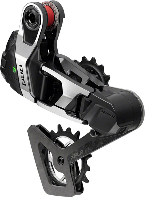 SRAM RED XPLR AXS Rear Derailleur - For RED XPLR 1x, 13-Speed, 46t Max, UDH Hangerless, (Battery Not Included), Black/Silver, E1 - Image 2