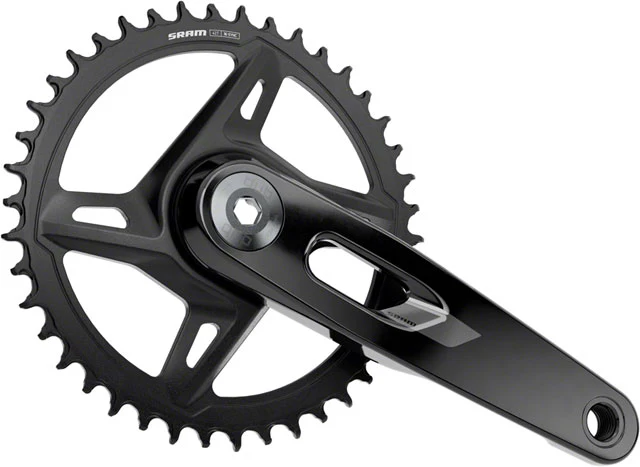 SRAM Rival 1x XPLR Wide Crankset - 12/13-Speed, 42t, 8-Bolt Direct Mount, DUB Spindle, Black, E1