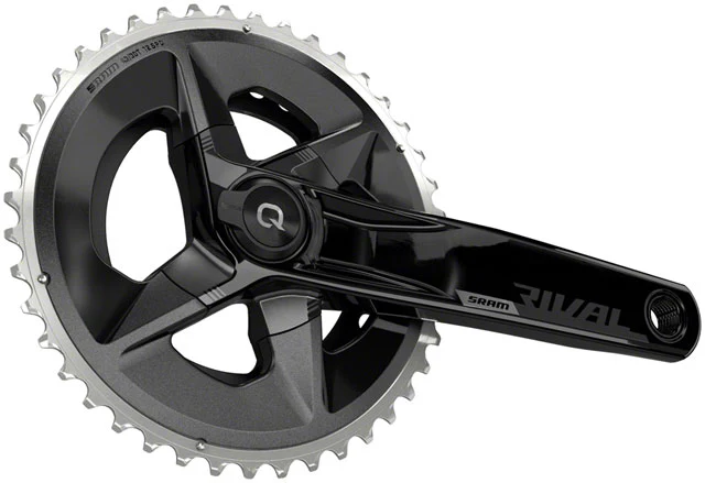 SRAM Rival AXS Wide Power Meter Crankset - 12-Speed, 43/30T Yaw, 94 BCD, DUB Spindle Interface, Black, D1 - Image 2