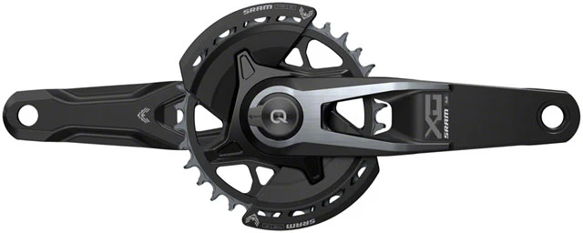 SRAM X0 Eagle T-Type AXS Power Meter Wide Crankset - 12-Speed, 32t Chainring, Direct Mount, 2-Guards, PM DUB Spindle, Black