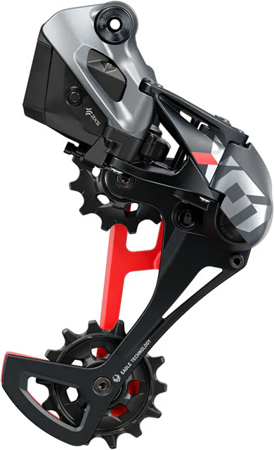 SRAM X01 Eagle AXS Rear Derailleur - 12-Speed, Long Cage, 52t Max, Battery Sold Separate, Black/Red - Image 2
