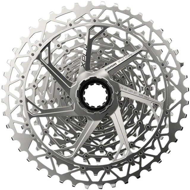 SRAM XPLR XG-1251 Cassette - 12-Speed, 10-44t, Silver, For XDR Driver Body, D1 - Image 2