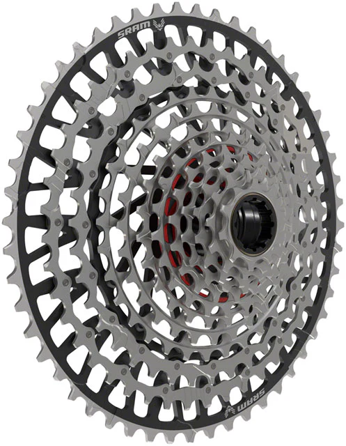 SRAM XX Eagle T-Type XS-1297 Cassette - 12-Speed, 10-52t, For XD Driver, Silver/Black - Image 2