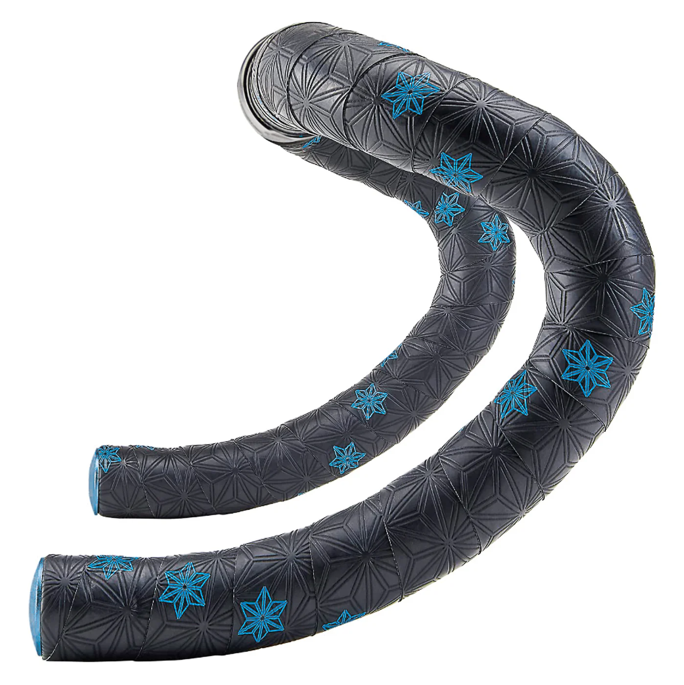 Super Sticky Kush Bicycle Handlebar Tape - Black with Blue Stars - Image 4