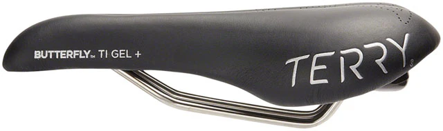 Terry Butterfly Ti Gel+ Saddle - Titanium, Black, Women's - Image 3