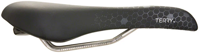 Terry Fly Ti Gel Saddle - Titanium, Black/Gray, Men's - Image 2