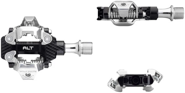 Wolf Tooth ALT XC Clipless Pedals - Dual Sided Clipless, Alloy, 9/16", Pair, Shimano SPD