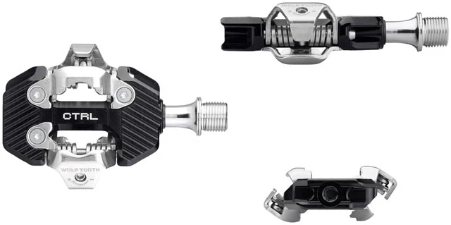 Wolf Tooth CTRL Trail Clipless Pedals - Dual Sided Clipless, Alloy, 9/16", Pair, Shimano SPD