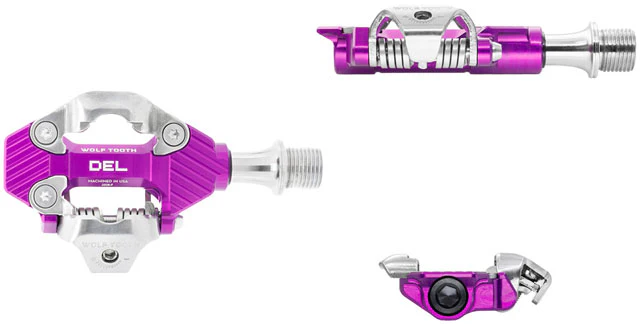 Wolf Tooth DEL Gravel Race Clipless Pedals - Single Sided Clipless, Alloy, 9/16", Pair, Shimano SPD - Image 7