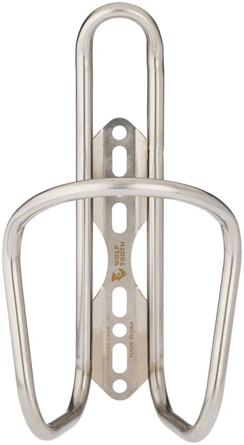 Wolf Tooth Morse Bottle Cage - Titanium, Silver - Image 2