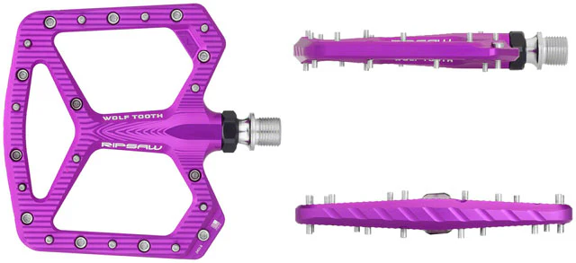 Wolf Tooth Ripsaw Aluminum Pedals - Platform, Aluminum, 9/16", Black - Image 10