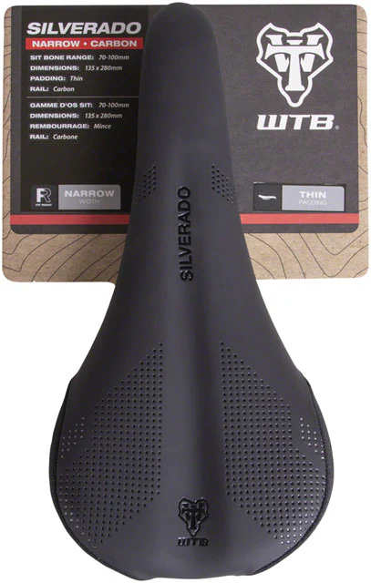 WTB Silverado Saddle - Carbon, Black, Narrow - Image 5