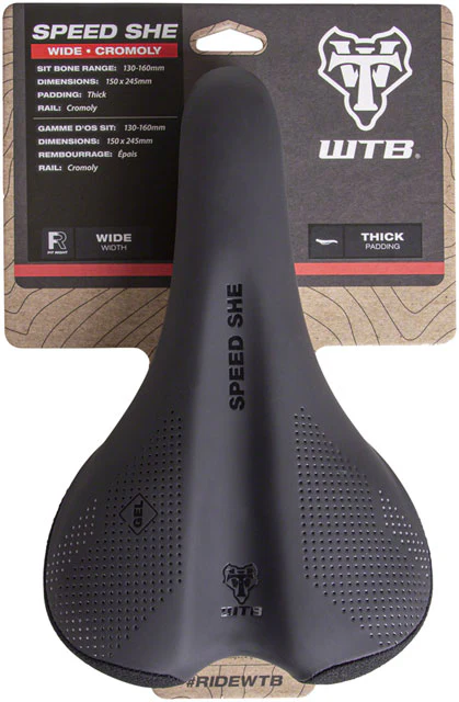 WTB Speed She Saddle - Chromoly, Black, Women's, 150 mm, Wide - Image 6