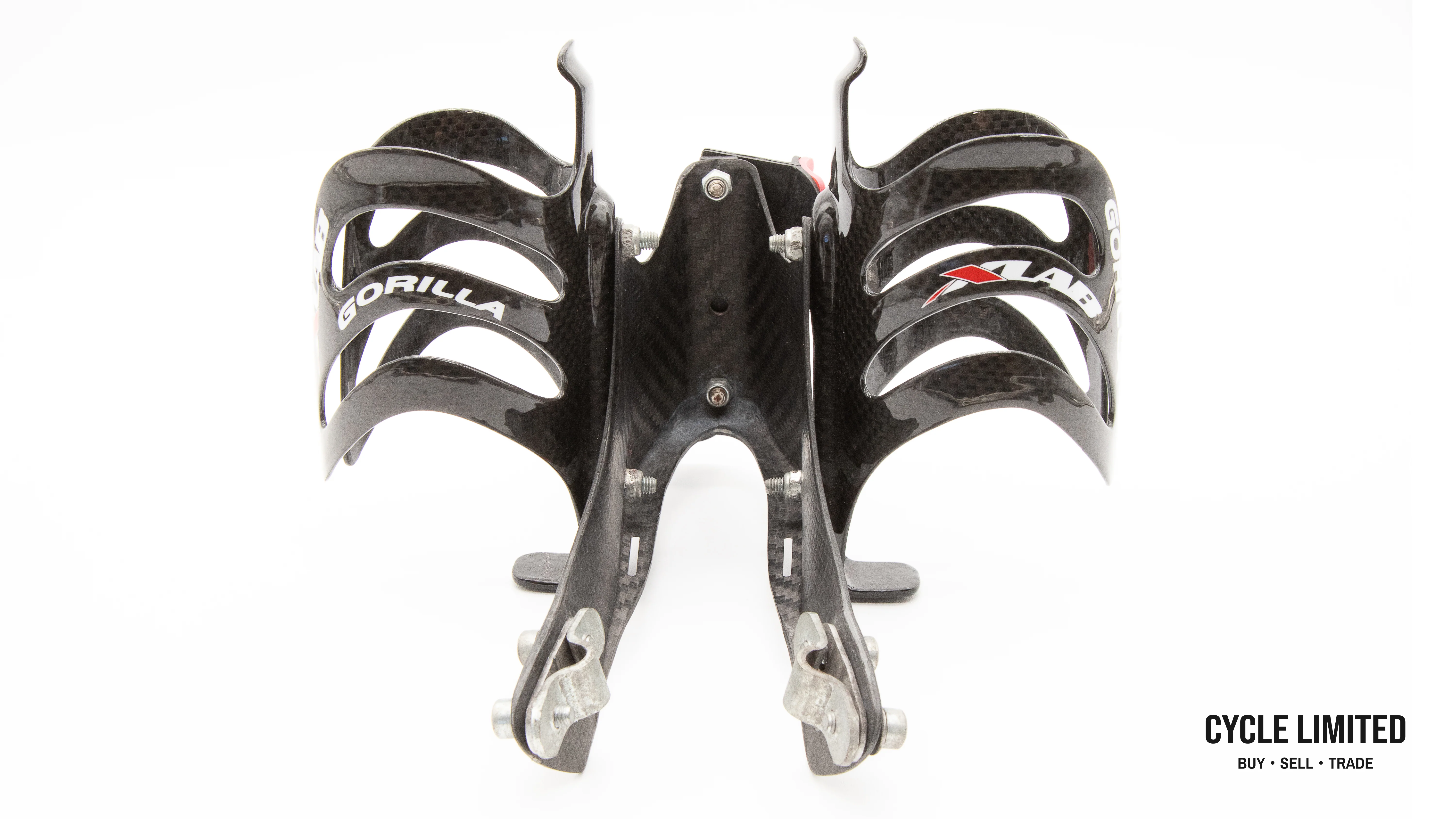 XLAB Carbon Wing 400i Water Bottle Cage Mount With 2 Pair Carbon Gorilla Cages 231g - Image 5
