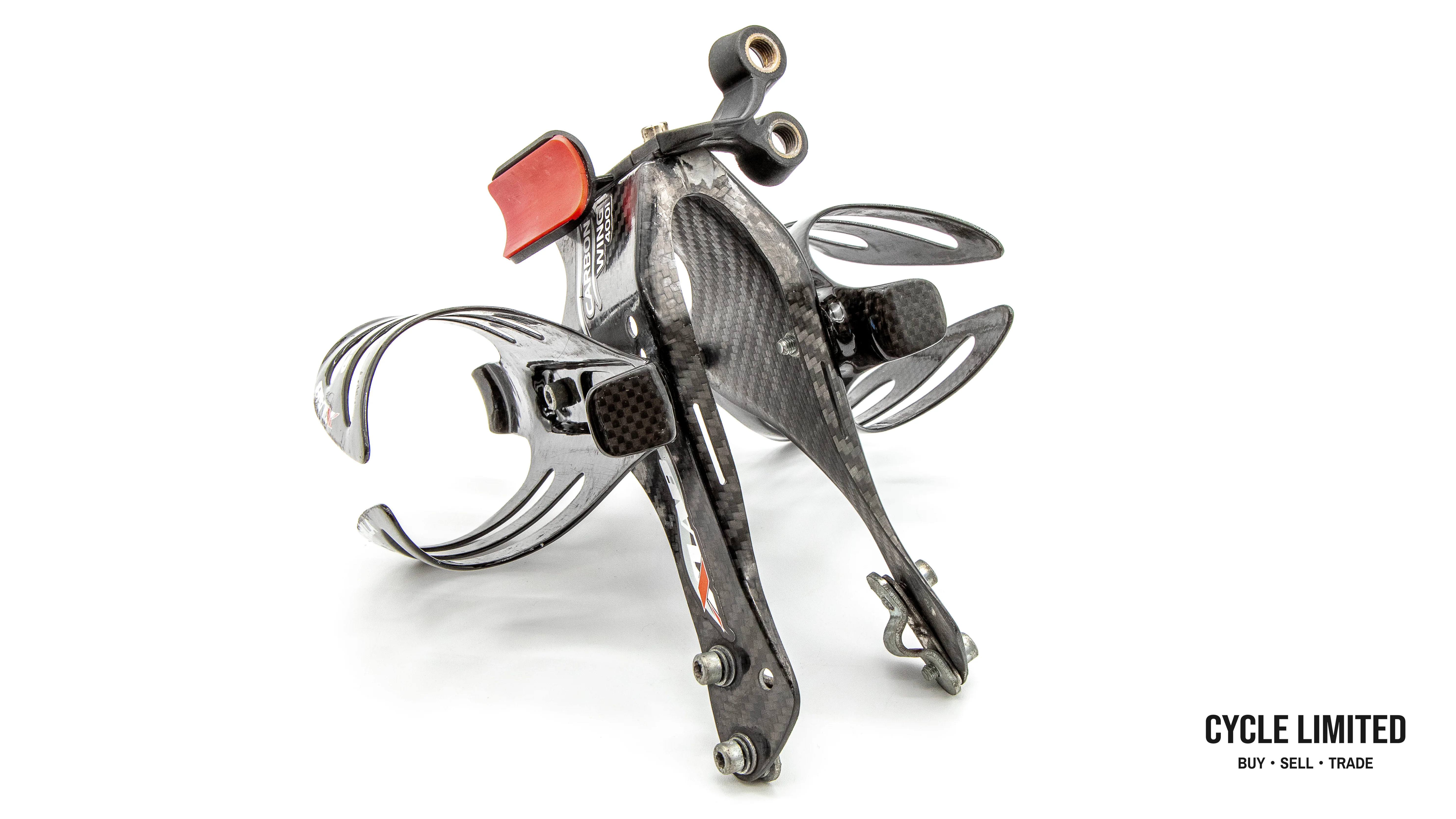XLAB Carbon Wing 400i Water Bottle Cage Mount With 2 Pair Carbon Gorilla Cages 231g - Image 6