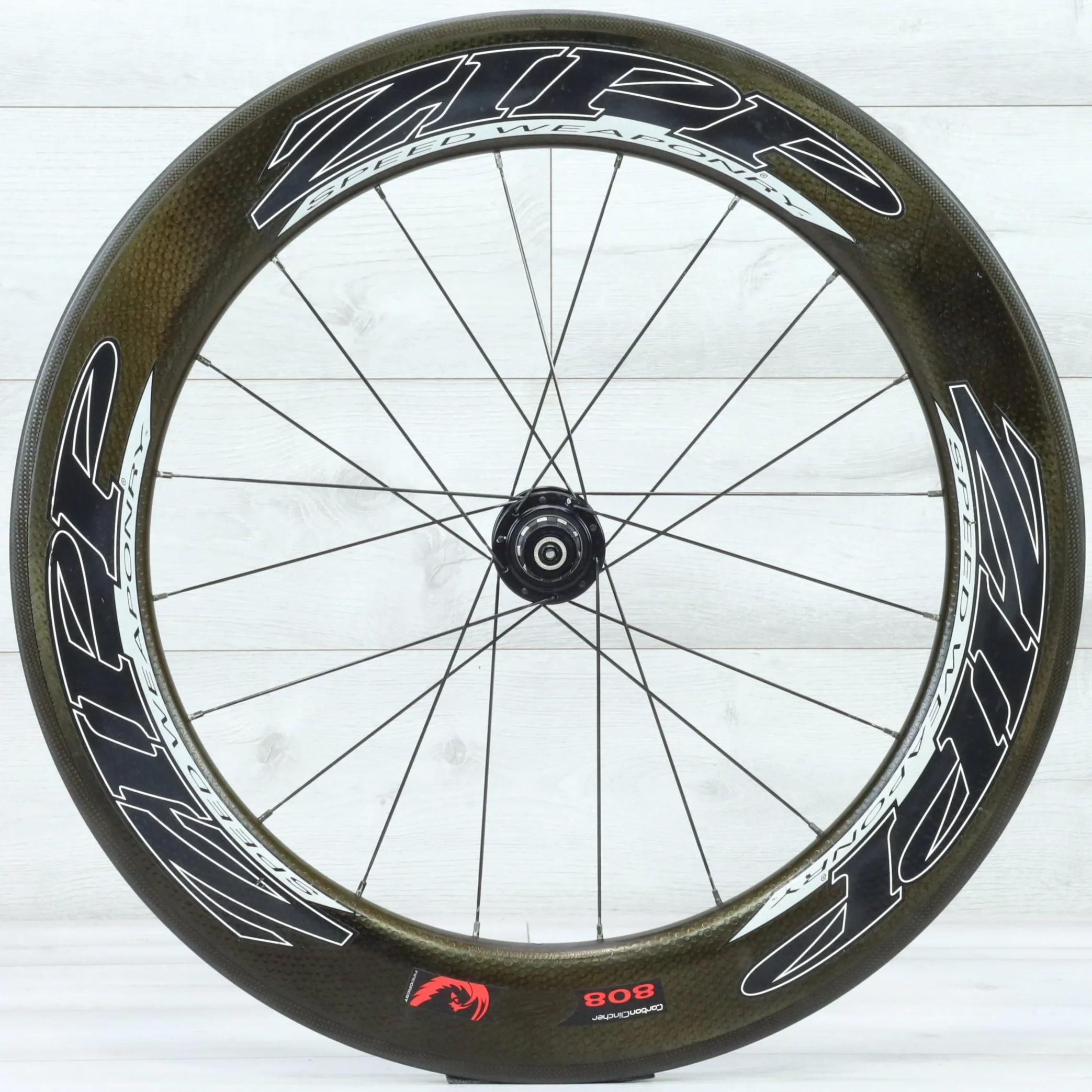 Zipp 808 Firecrest Carbon Clincher 11 Speed Rim Brake Road Bike Wheelset - Image 2